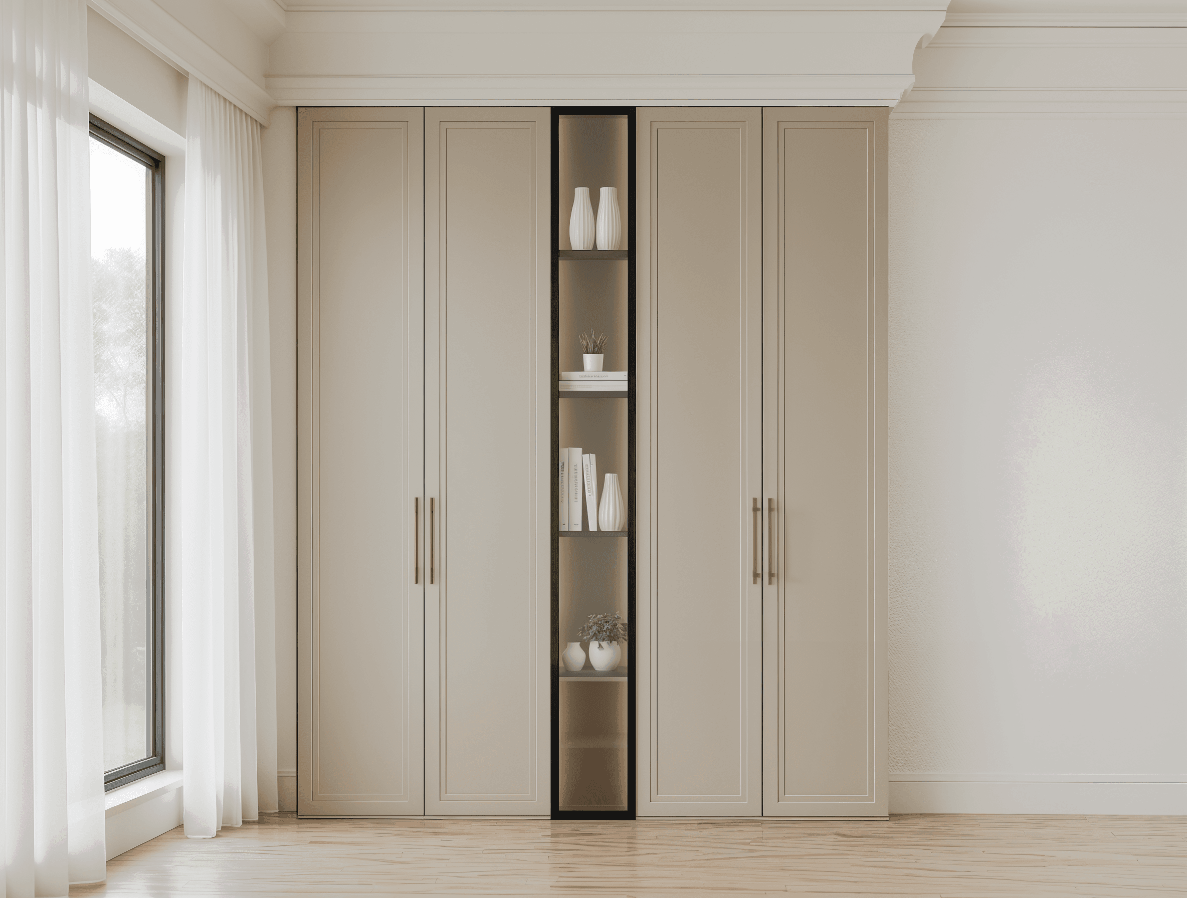 Двухсекционный шкаф Nova со стеллажом